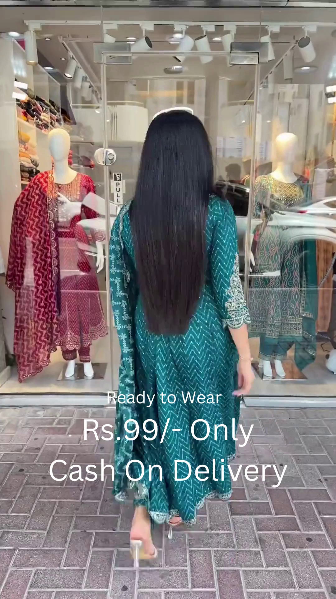 Graceful Mirror-Work Kurta Set – Multi-Color Options Available - Image 5