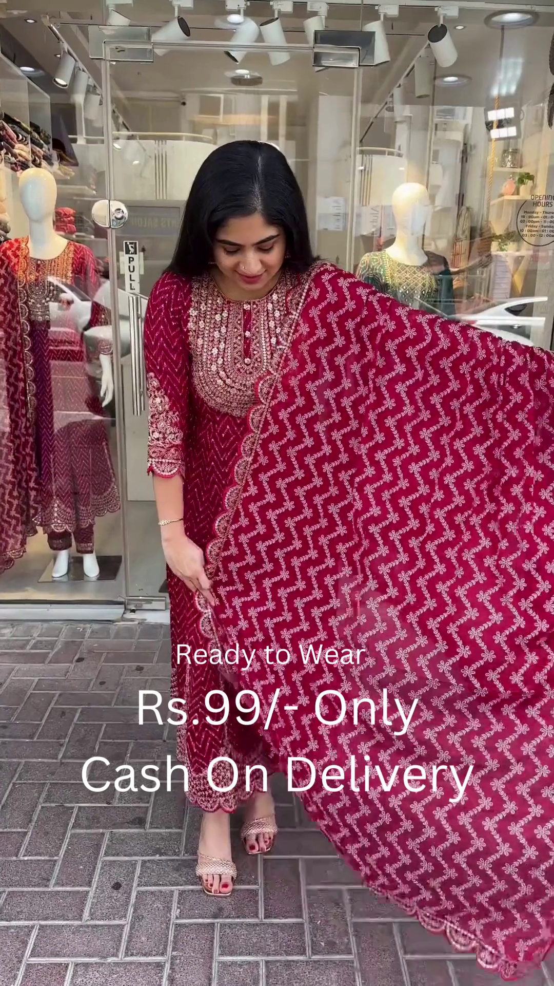 Graceful Mirror-Work Kurta Set – Multi-Color Options Available - Image 2