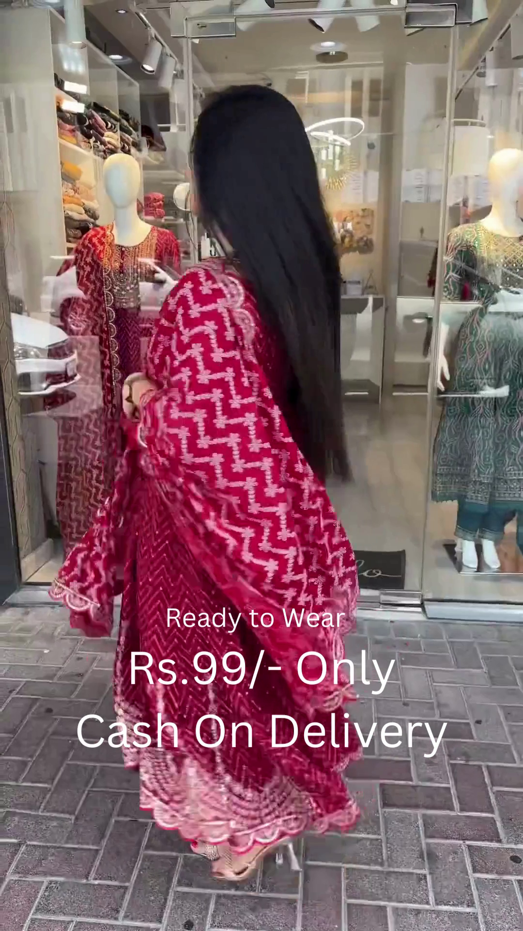 Graceful Mirror-Work Kurta Set – Multi-Color Options Available - Image 3