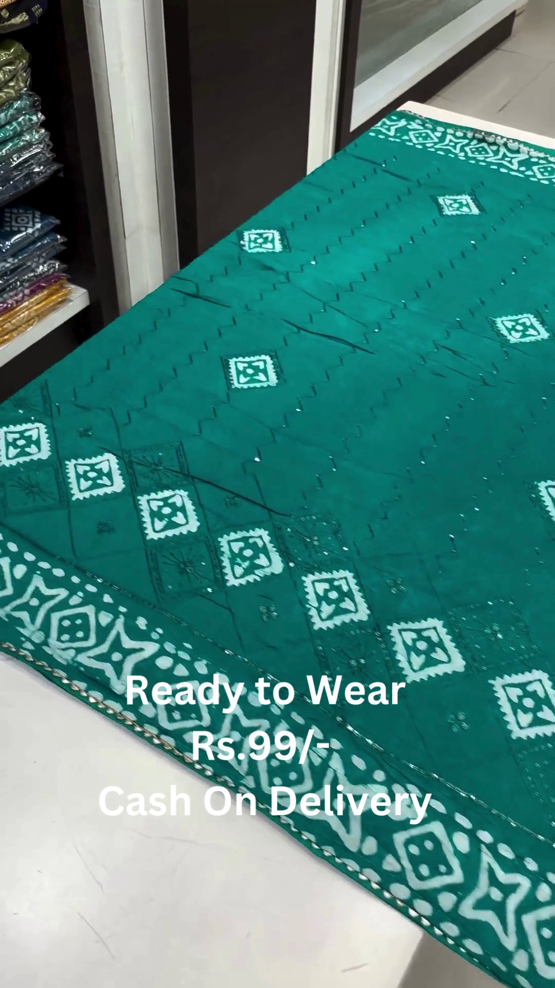 Ready-to-Wear Bandhej Embroidered Sarees – Assorted Vibrant Colors - Image 10