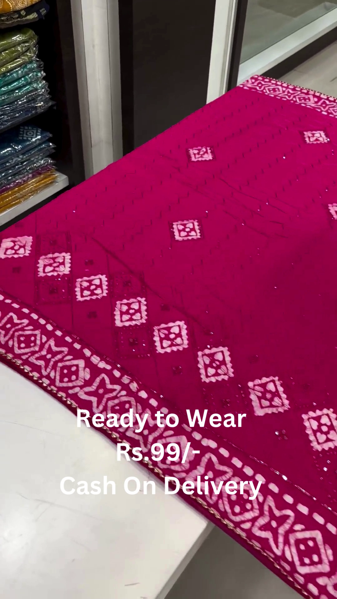 Ready-to-Wear Bandhej Embroidered Sarees – Assorted Vibrant Colors - Image 11