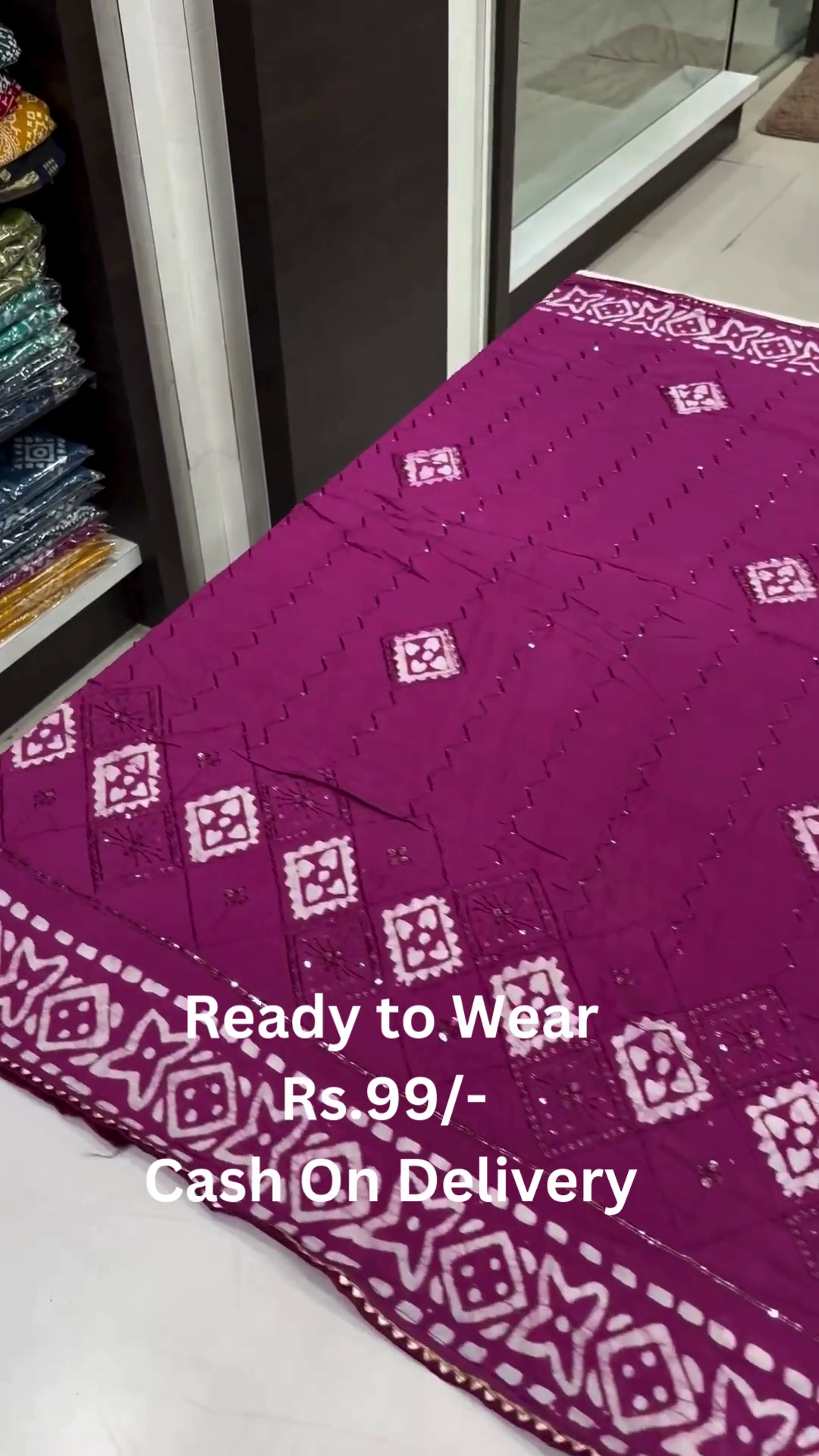 Ready-to-Wear Bandhej Embroidered Sarees – Assorted Vibrant Colors - Image 7