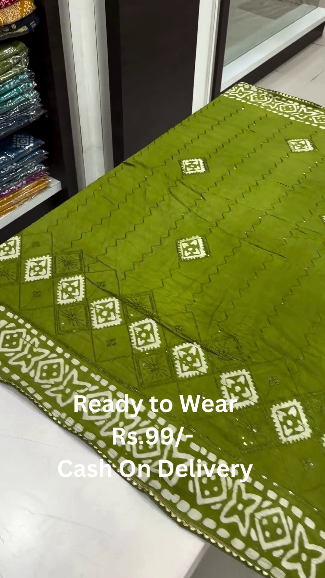 Ready-to-Wear Bandhej Embroidered Sarees – Assorted Vibrant Colors - Image 9