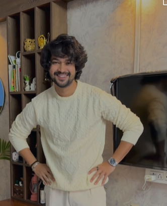 Crew Neck Cable Knit Sweater - Image 2