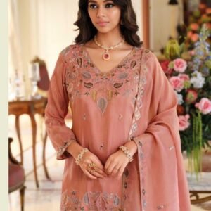 Zari-Work Silk Organza Palazzo Set